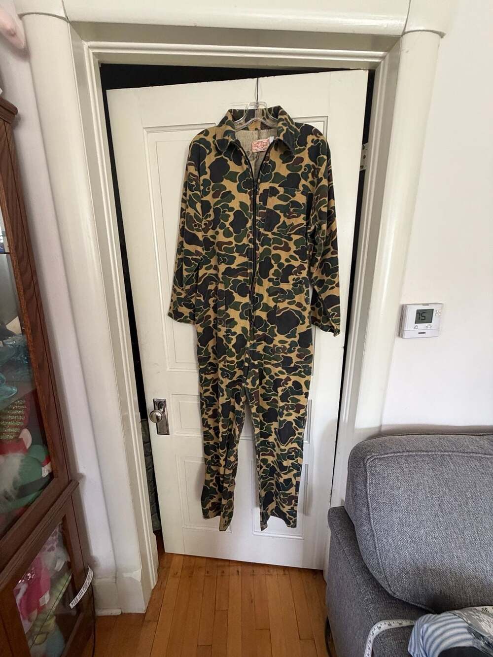 Vintage Saftbak Hunting Camouflage One-Piece Coveralls Jumpsuit
